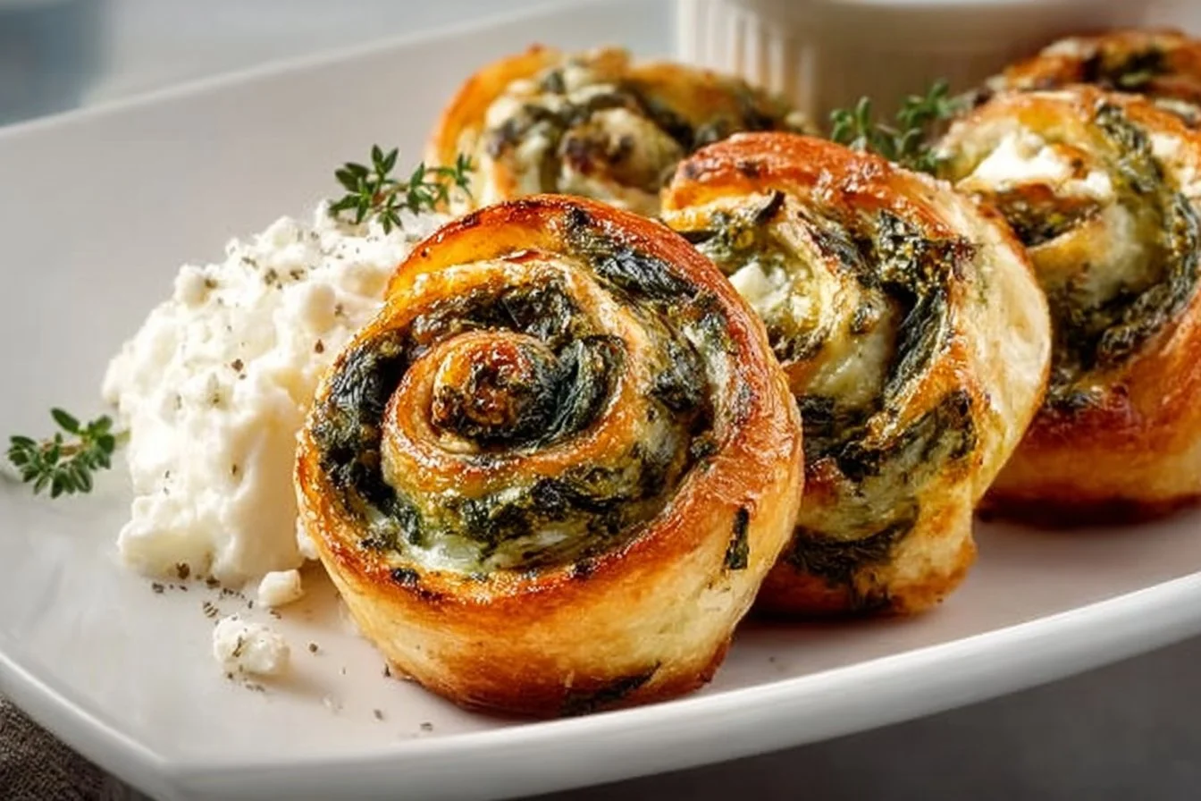 Spinach and Feta Pinwheels