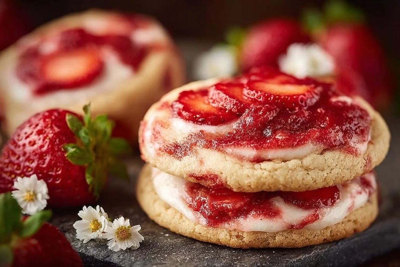 Strawberry Cheesecake Cookies