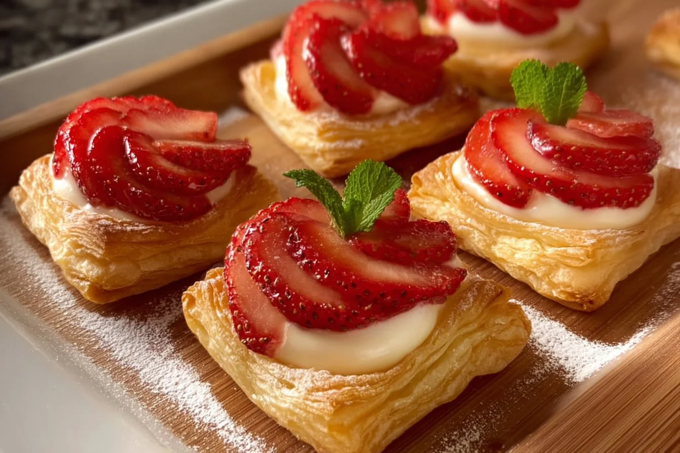 Strawberry Puff Pastries