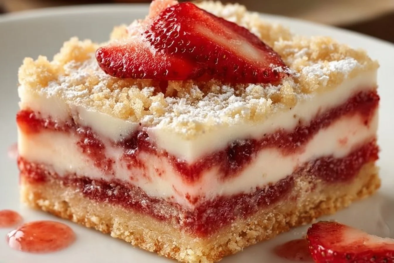 Strawberry Shortcake Bars Recipe