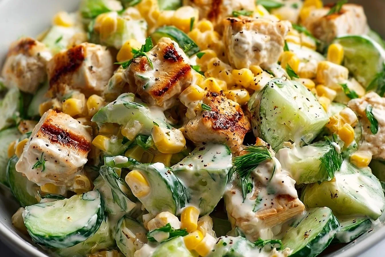 Street Corn Creamy Cucumber Chicken Salad: An Amazing Ultimate Recipe